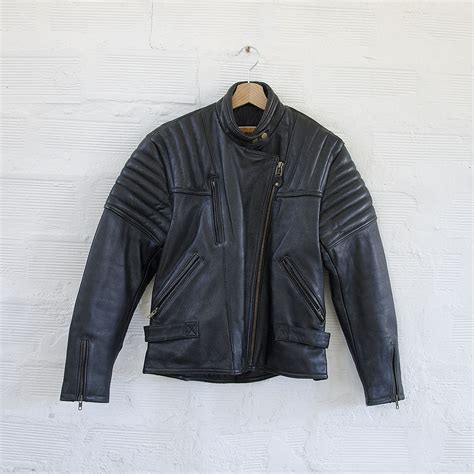 giubbotto moto uomo versace anni 70|Giubbotto moto Vintage biker jacket Anni '70 .